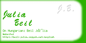 julia beil business card